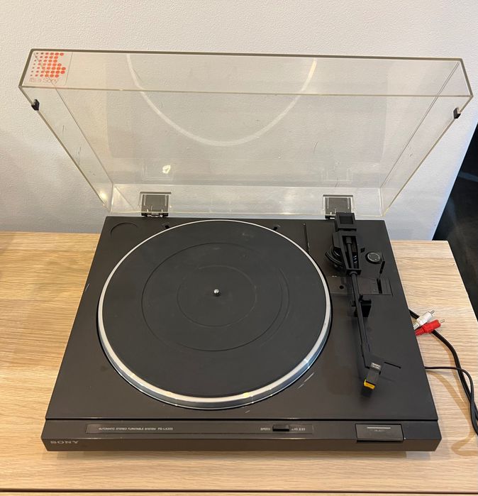 Gira-Discos Sony PS-LX205 + Colunas – Sistema Vintage Funcional