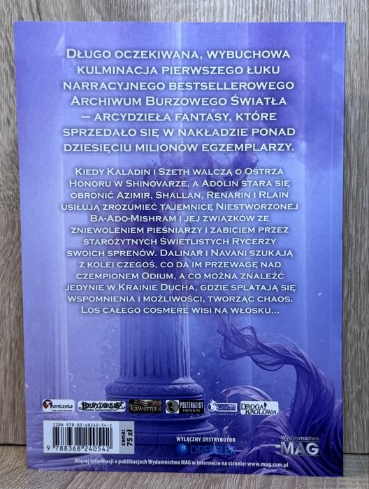 Wiatr i Prawda. Archiwum Burzowego Światła tom 5 cz 2 Sanderson Brandon