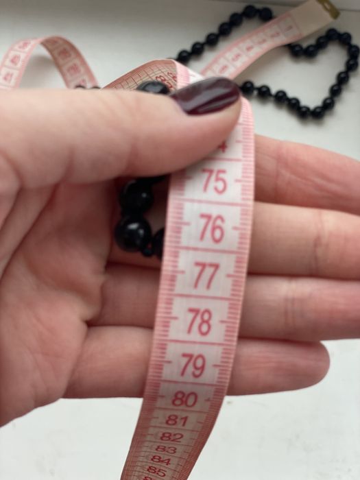 Нить жемчуга черная (бижутерия)