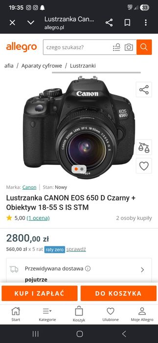 Canon EOS 650D + 3 obiektywy