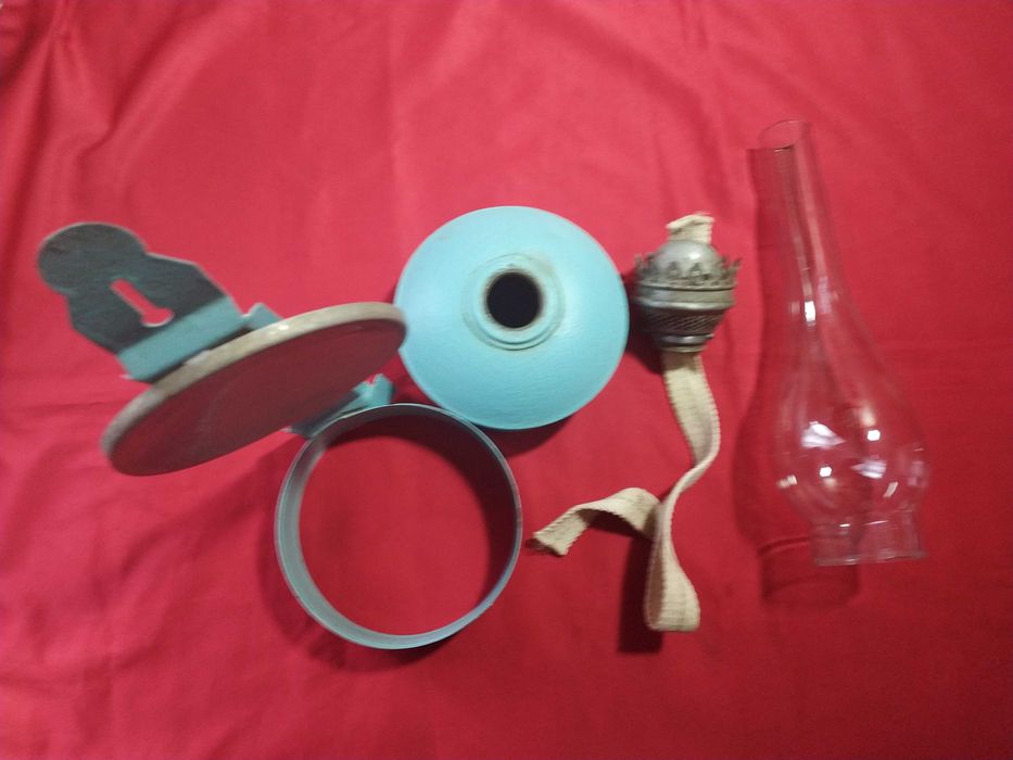 Керосиновая лампа. декупаж и металлическая советская + фитиль 1 метр.