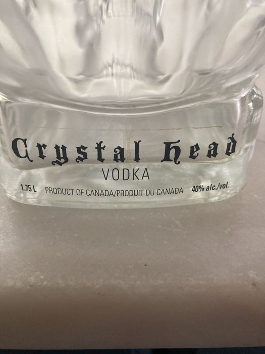 Garrafa Caveira de Cristal