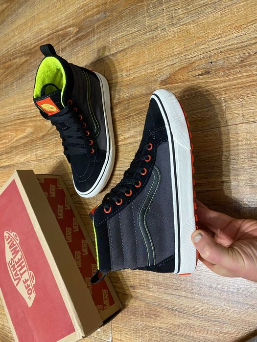 Ботинки детские кроссовки утепленые зимние черевики хайтопы Vans р.38