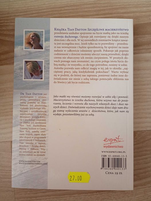 Szczęśliwe macierzyństwo - dr Tian Dayton