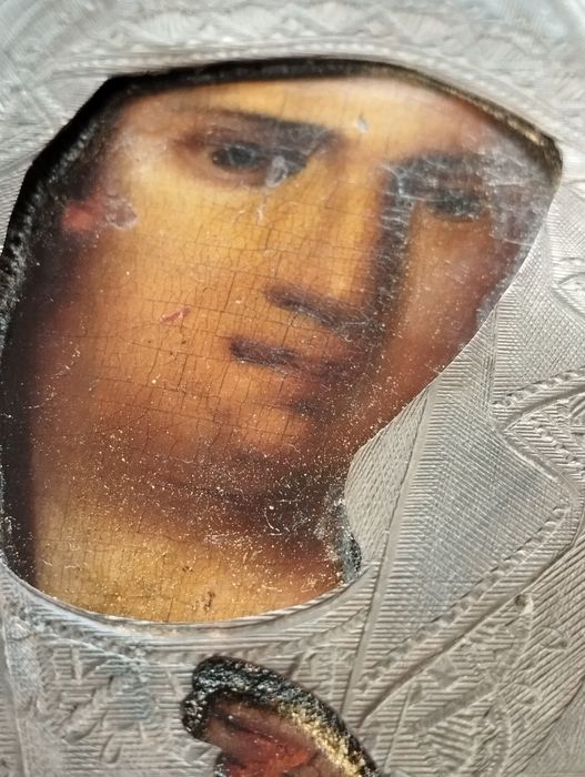 Ікона 19 століття , в металевому окладі
