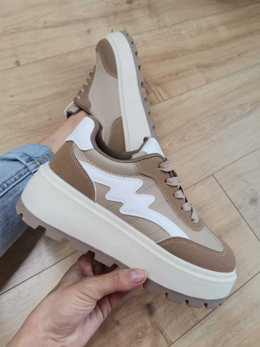 Extra SNEAKERSY buty spotowe sporty platforma trampki r. 38