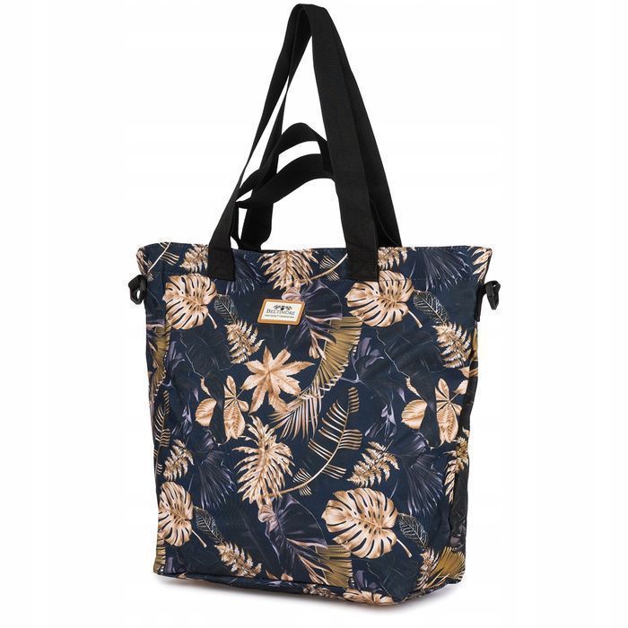 Torebka damska materiałowa shopperka lekka duża A4 na ramię torba nowa