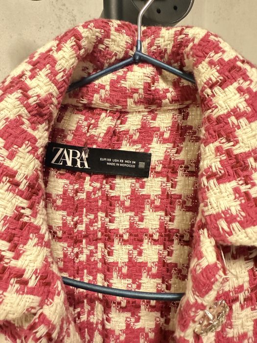 Zara пиджак твидовый