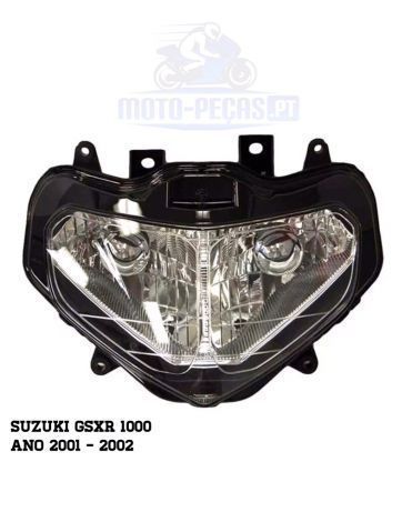 Farol Gsxr 1000 ano 2001 até 2002 ótica frontal suzuki óptica k1 k2