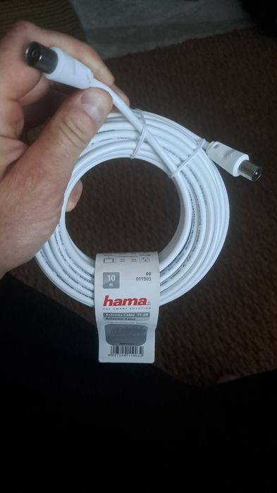 Kabel antenowy 75dB HAMA 10 metrów