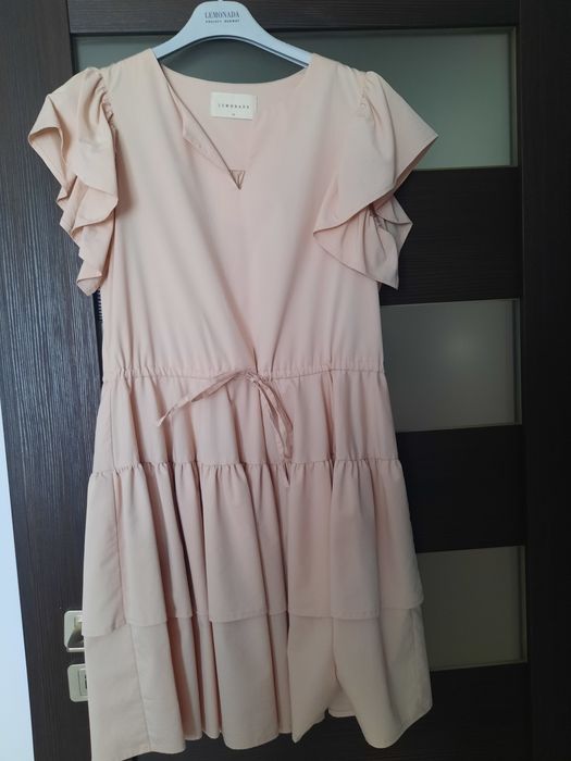 Sukienka LEMONADA 38 kremowa beżowa