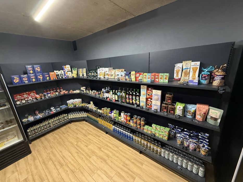 Стелажі торгові темно сірі Hold