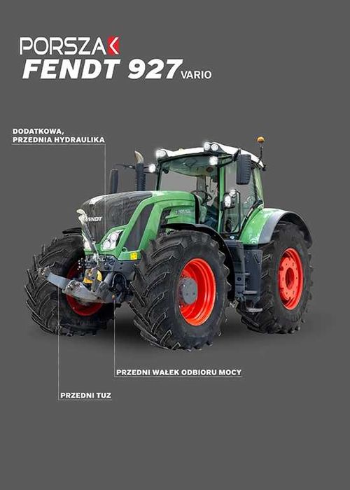 Wynajem ciągnika rolniczego Fendt 933, 930, 936, 939,942 Vario TMS