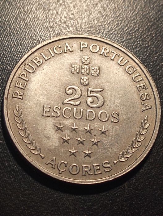 25 escudos 1980 - Açores - Republica Portuguesa -	Soberba