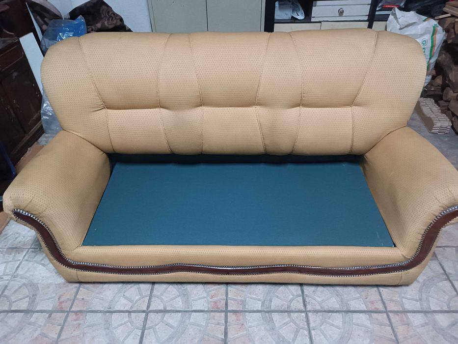 Sofá 3 Lugares - Creme - Venda Rápida