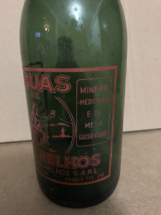 Garrafa antiga pirogravada