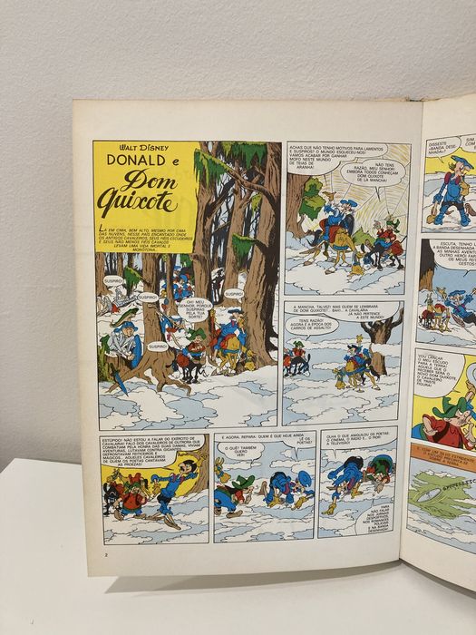 Livro Donald e Dom Quixote, de Walt Disney