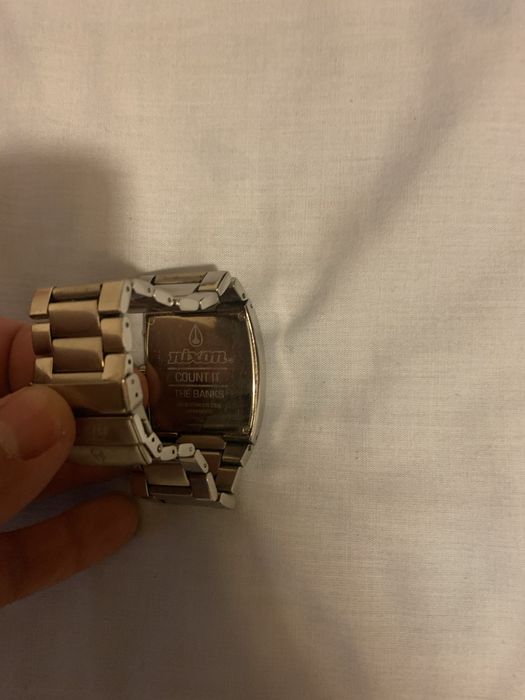 Relogio nixon banks cromado