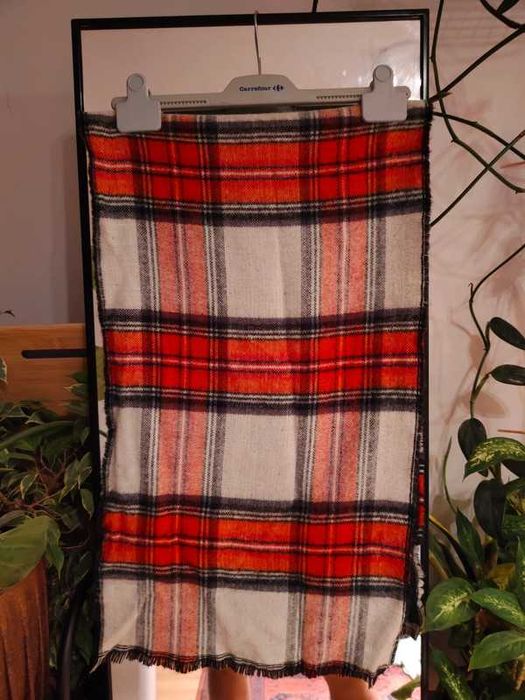 Piękny duży szalik w kratkę topshop