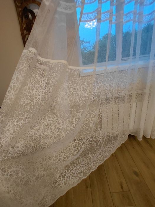 тьль біла жакардова основа