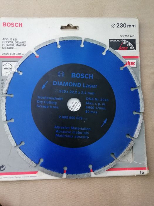 Диск алмазный 230 мм гранит/тв.бетон Bosch