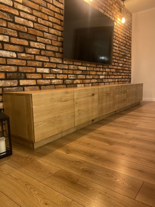 Szafka rtv dębowa , komoda dąb , meble loft