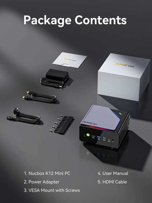 Новий Міні ПК GMKtec K12 | Ryzen 7 H 255 | Radeon 780M | Oculink