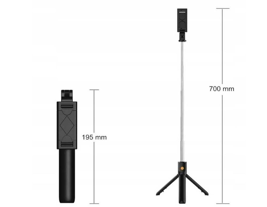 Selfie Stick kijek do selfie K07 statyw z pilotem bluetooth kod 946