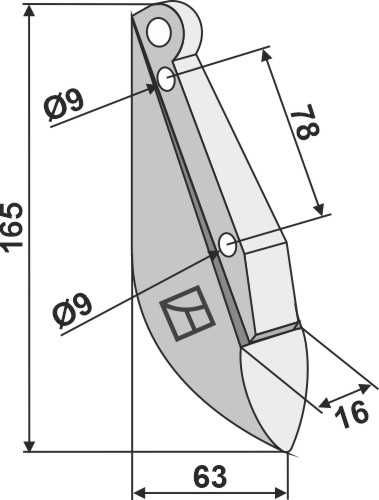 Redlica siewnika Nordsten NS Kongskilde stopka czubek grot 2.14.9320