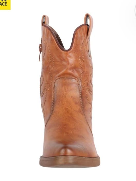 Dream Pairs Kowbojki Damskie buty western Chunkyrayan 301-A31P – camel EU40