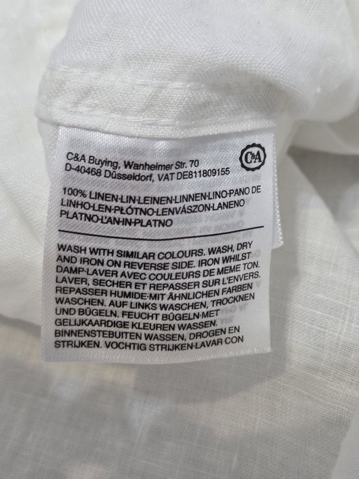 Koszula lniana 100 % lnu Canada C&A XL