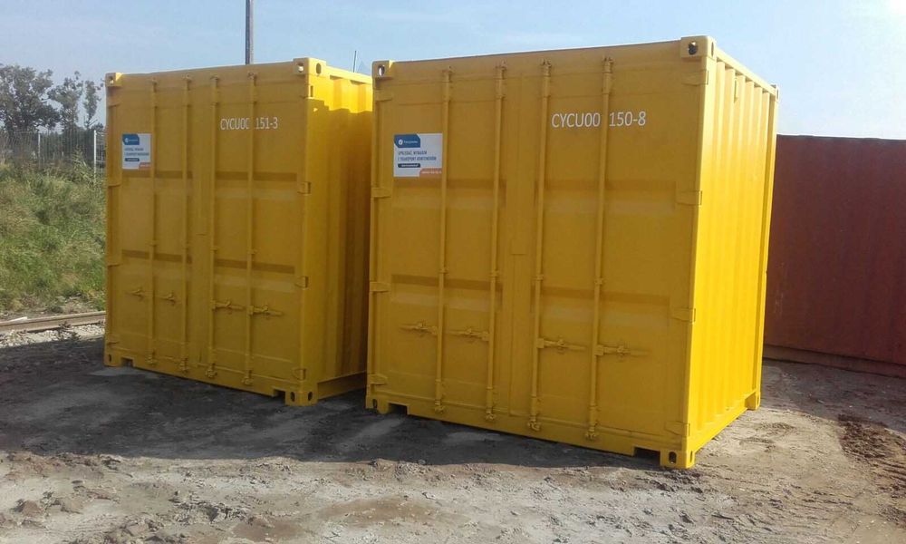 Kontenery 10DV/DC -dł.3m, używane, odmalowne sprzedam - AB