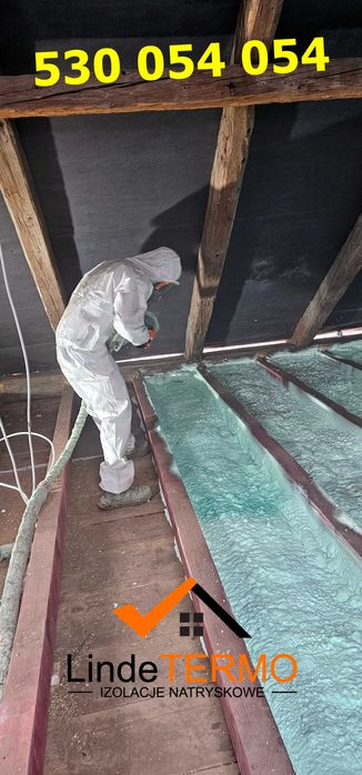 Ocieplanie pianą PUR, izolacje natryskowe, poddasza, pianowanie pianka