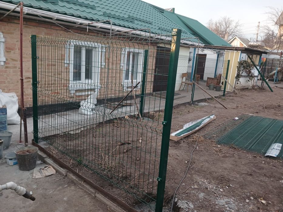 Робимо паркани хвіртка секційний металевий ,огорожа із сітки 3D