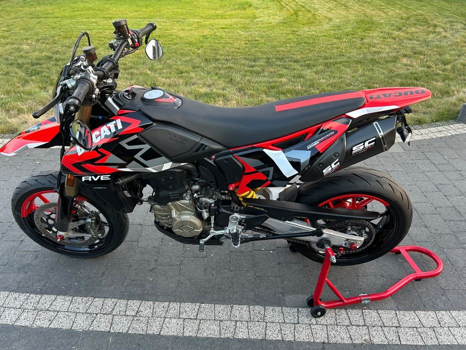 Ducati hypermotard RVE 698 prawko A2 wydech