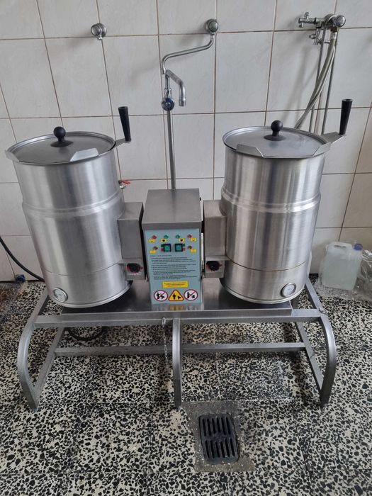 Kocioł warzelny 2x30l parowy. Bardzo dobry stan.