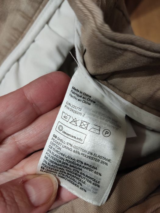 Spodnie beżowe h&m slim fit 33 wzrost 176 180 bdb