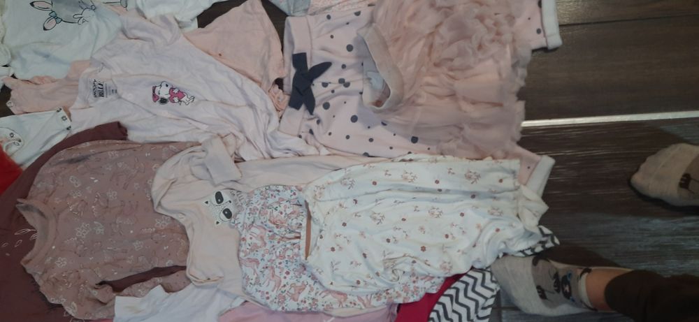 Mega paka 92 zestaw ubranek polarki sukienka spodniczka Zara H&M