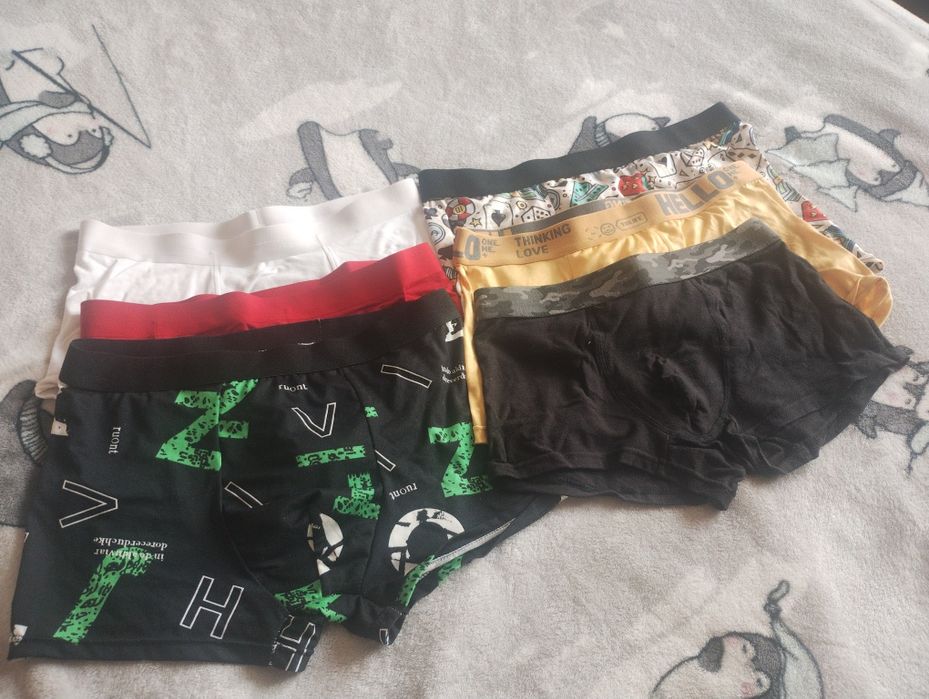 6 sztuk męskich bokserek XS s