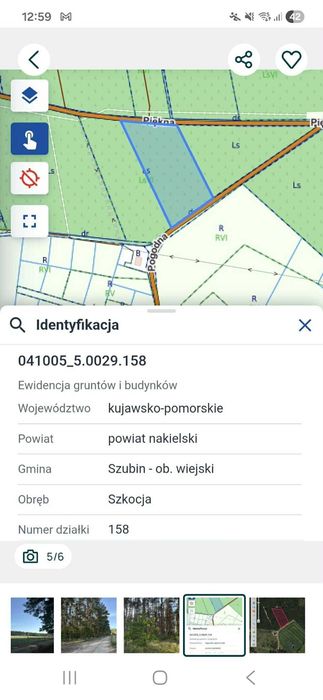 Działka leśna/LAS