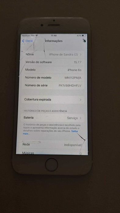 IPhone 6s 32g Dourado desbloqueado