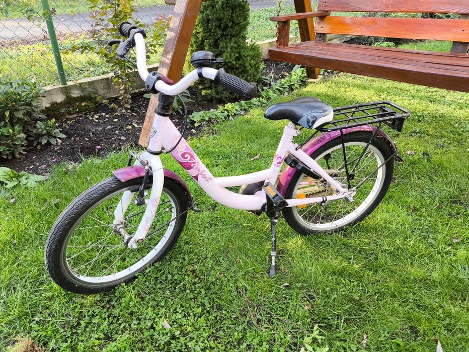 Rowerek dziewczęcy 16', kolor: różowy