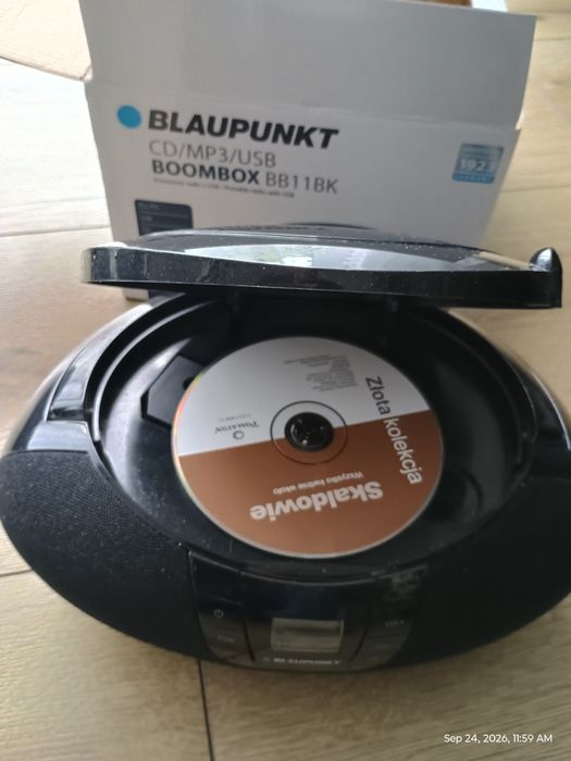Blaupunkt Boombox BB11BK CD/MP3/USB – mało używany, z pudełkiem