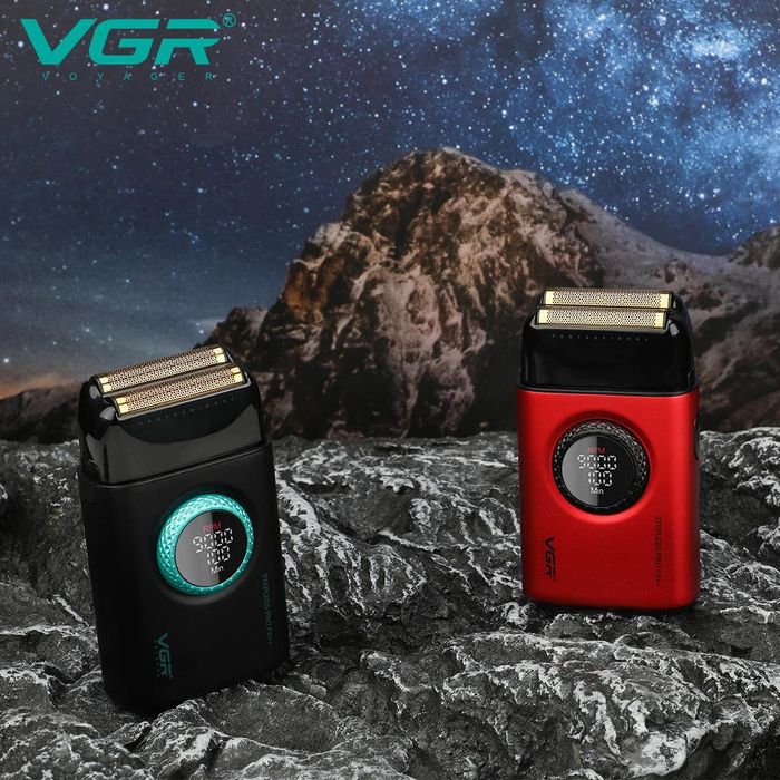 Електробритва VGR V-377 RED шейвер, 7000-9000 RPM, LED display