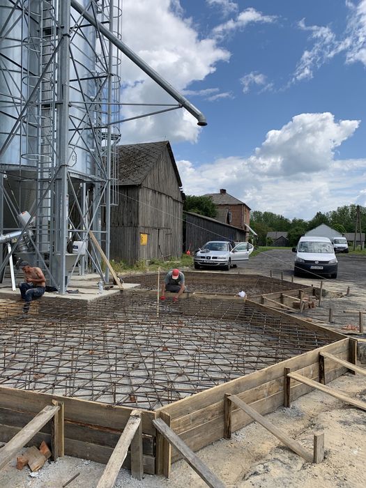 Fundamenty .hale ,żelbety,stopy silos zbożowy,płyta fundamentowa