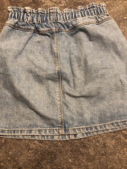Mini Saia de ganga, elastico na cintura