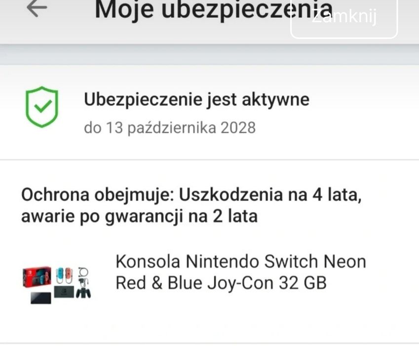 Konsola Nintendo switch oled-gwarancja i akcesoria