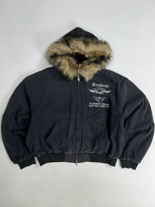 Бомбер Project G/R черный куртка курточка аляска чорна зіпка black