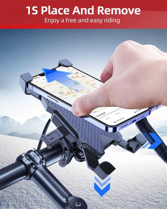 Cvozo uchwyt rower motor telefon 5-6,8" iPhone Samsung Xiaomi pancerny