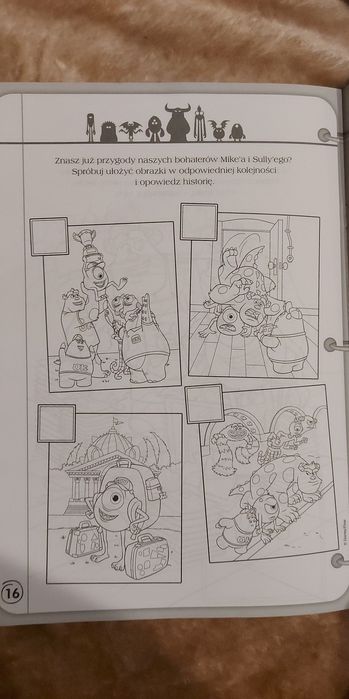 Kolorowanka Potwory i Spółka Disney Pixar KupMiChceTo